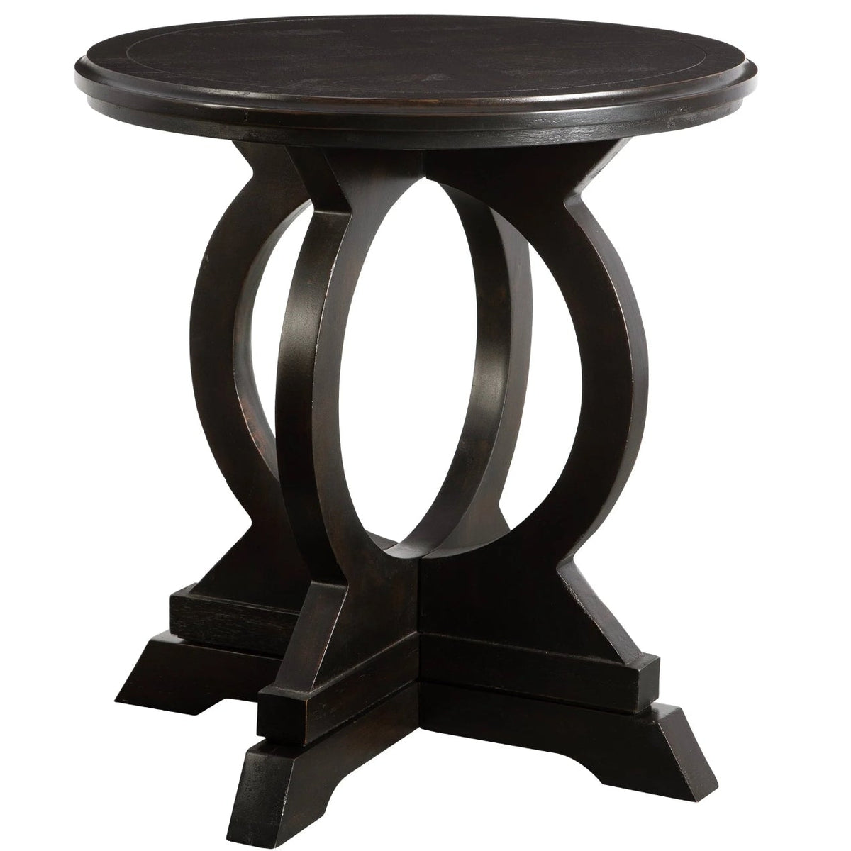 Maiva Side Table, Black, 24 x 26 x 24