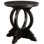 Maiva Side Table, Black, 24 x 26 x 24 1