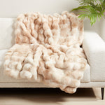 Fur Throw, Bubble Faux, Natural, 50 X 60 in. 2