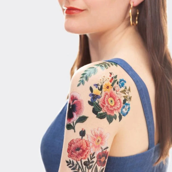 Embroidery Tattoos, Set of 8