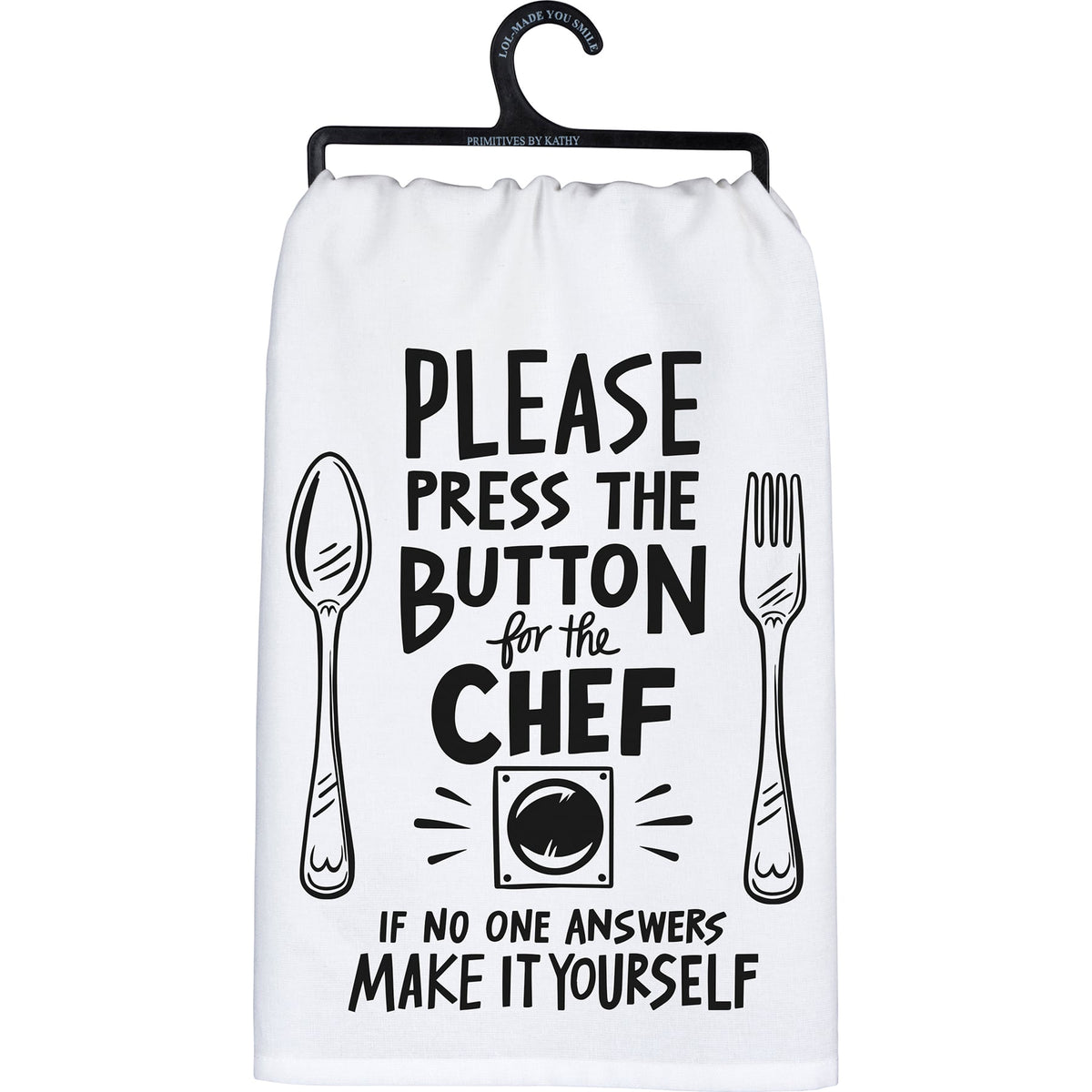 Tea Towel, Press the Button
