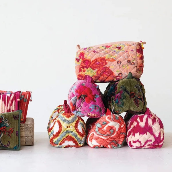 Zip Pouch with Interior Pockets, Assorted, 9"x 5"