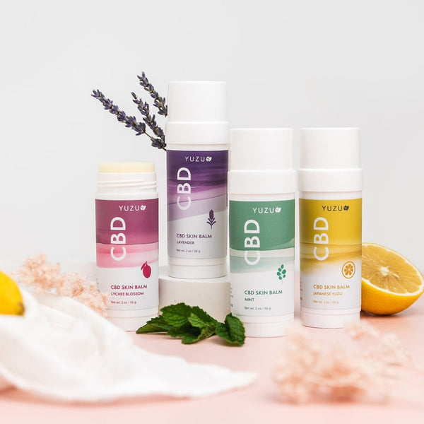 Yuzu CBD Skin & Lip Balm, 50 mg, Lychee Blossom