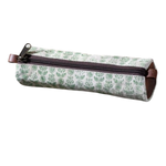 Green Floral Canvas Pencil Case 8.5