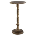 Antique Brass Accent Table, 12 X 24 X 12 1