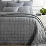 Lush Linen Puff, Black, King Bedding 3