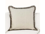 Nola Pillow, Natural and Black, 24 X 24 in. 2