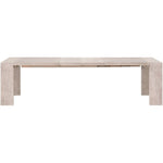Tropea Extension Acacia Dining Table, Natural Gray, 82-113.5 X 42 X 30 1
