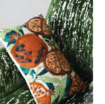 Embroidered Pomegranate Lumbar Pillow, 18 X 12 in. 2