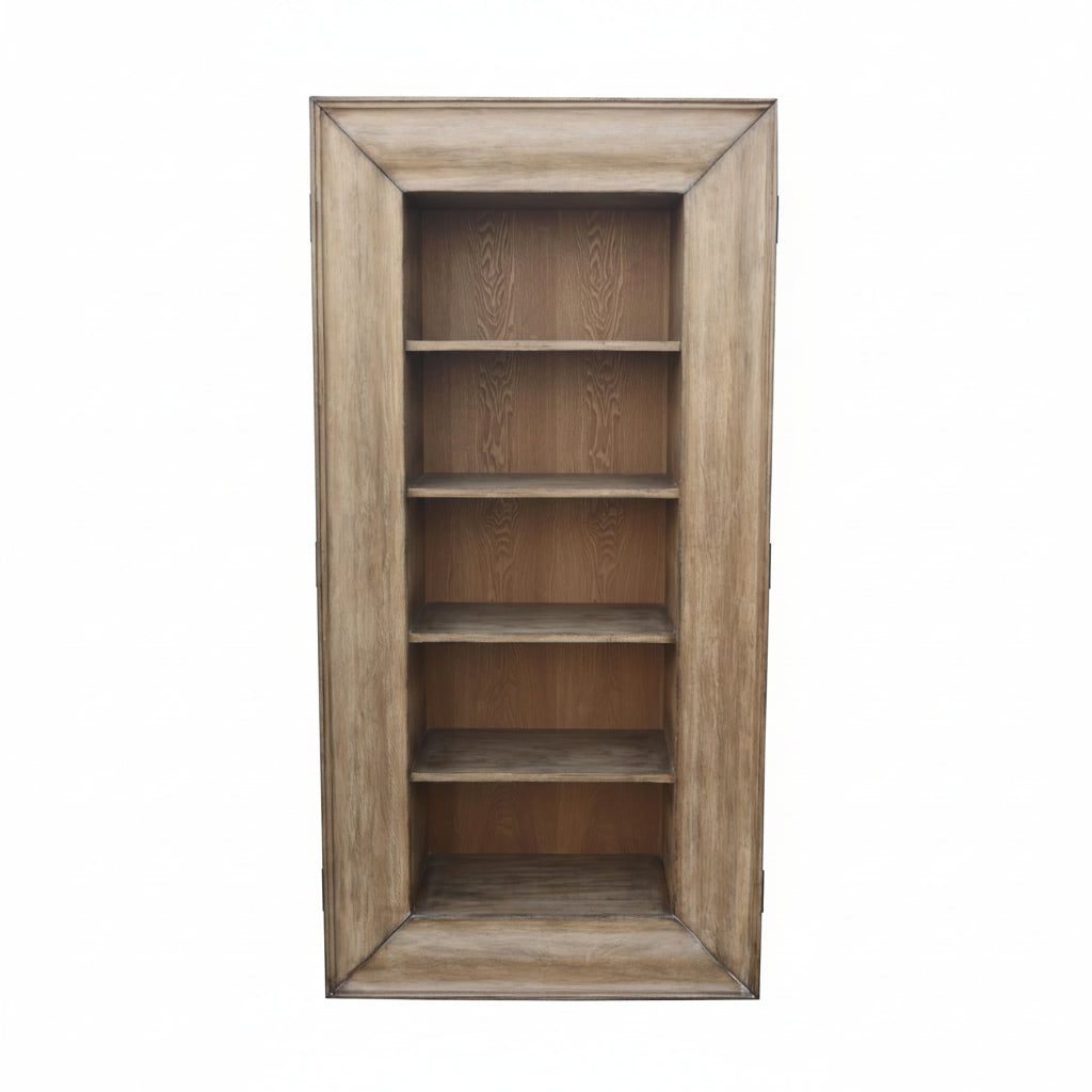 Speakeasy Cabinet, Antique Natural, 79 X 18 X 35
