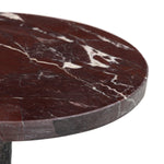 Jocelyn Cordovan Marble End Table, Black Iron 2