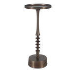 Bronze Aluminum and Iron Accent Table, 10 X 25 X 10 1