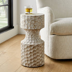 Whittled Accent Table, 11 x 22 in. 2