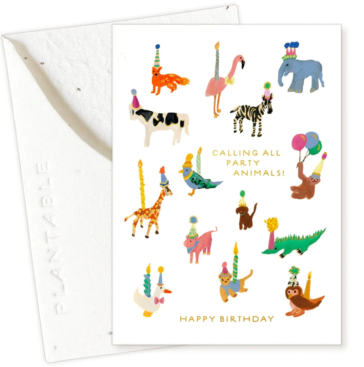 Seedlings Cards, Animal Party Birthday