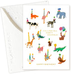 Seedlings Cards, Animal Party Birthday 1
