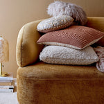 Cotton Boucle Pillow, Cream, 20 in. 2