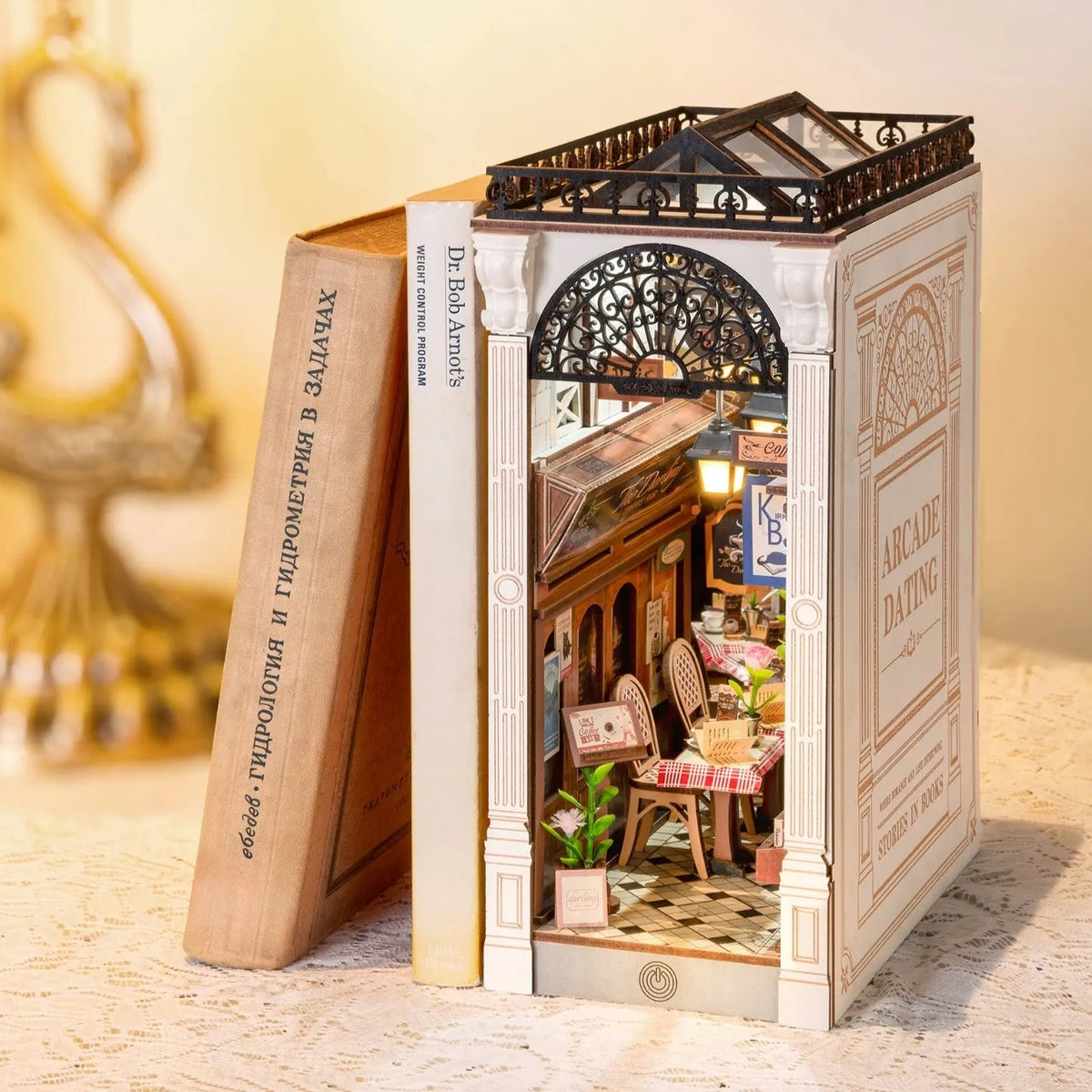 Book Nook Kit: Paris Arcade Date with Dust Cover