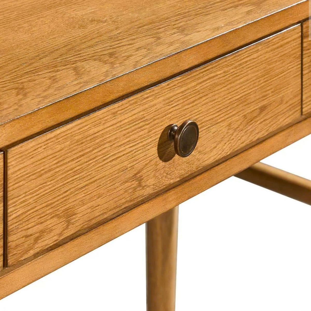Aldrich Writing Desk, Light Brown Stain, 54 x 24 x 30 in.