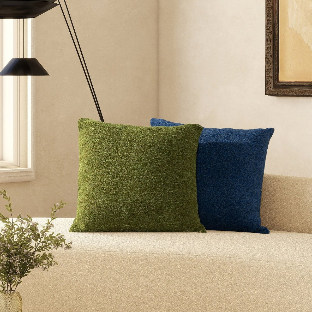 Astrid Square Accent Pillow, Moss Green, 20 in.