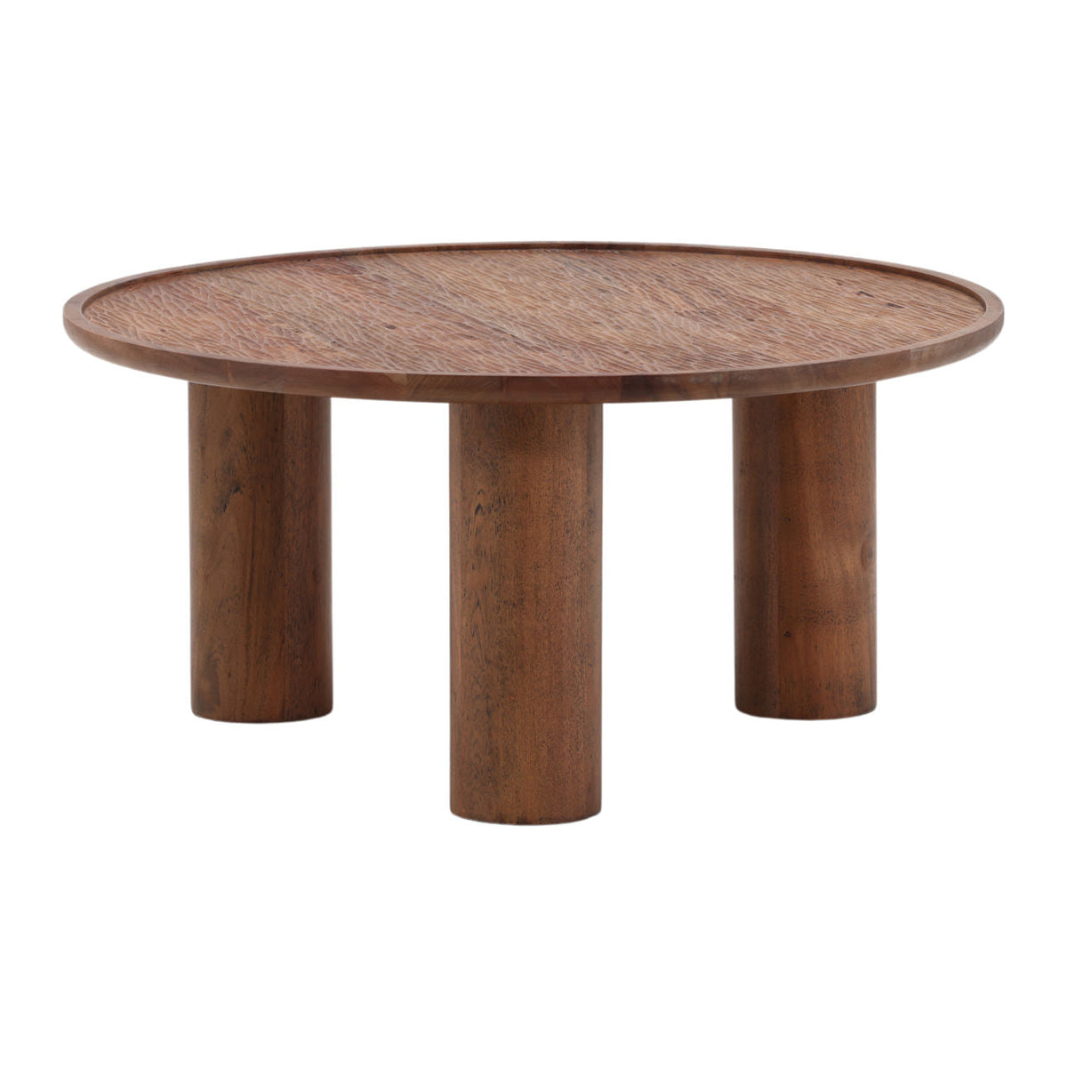 Fauna Coffee Table, Medium Brown, 31.5 x 31.5 x 15 in.