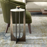 Iron Frame Accent Table, 12 X 24 X 12 2
