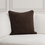 Bedford Linen Pillow, Ganache, 22 X 22 in. 2