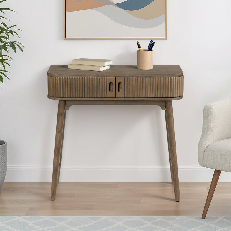 Chaplin 2-Drawer Writing Desk, Brown, 31.5 X 14 X 30