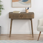 Chaplin 2-Drawer Writing Desk, Brown, 31.5 X 14 X 30 2