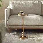 Antique Brass Accent Table, 10 x 23 x 10 in. 2