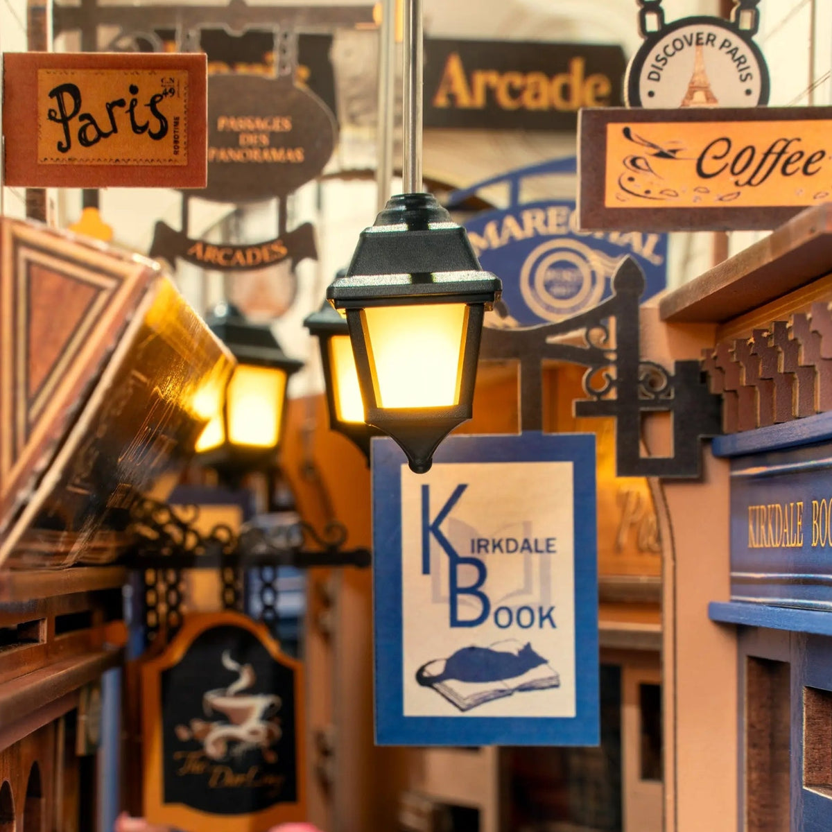 Book Nook Kit: Paris Arcade Date with Dust Cover