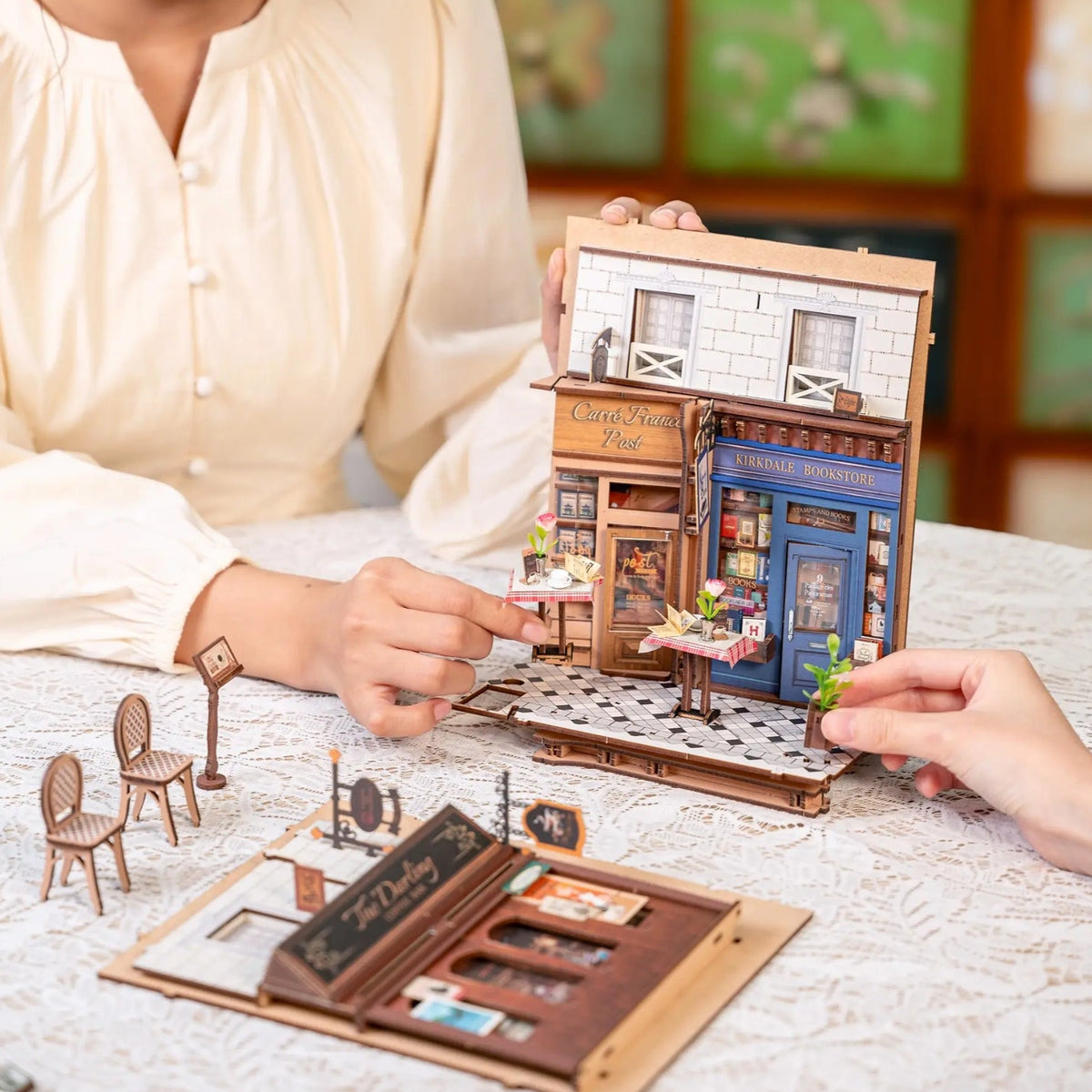 Book Nook Kit: Paris Arcade Date with Dust Cover