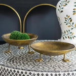 Iron Accent Trays with Duck Feet, Gold, 12 in. 2