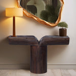 Talia Acacia Wood Console Table, Brown, 48 X 14 X 30 2