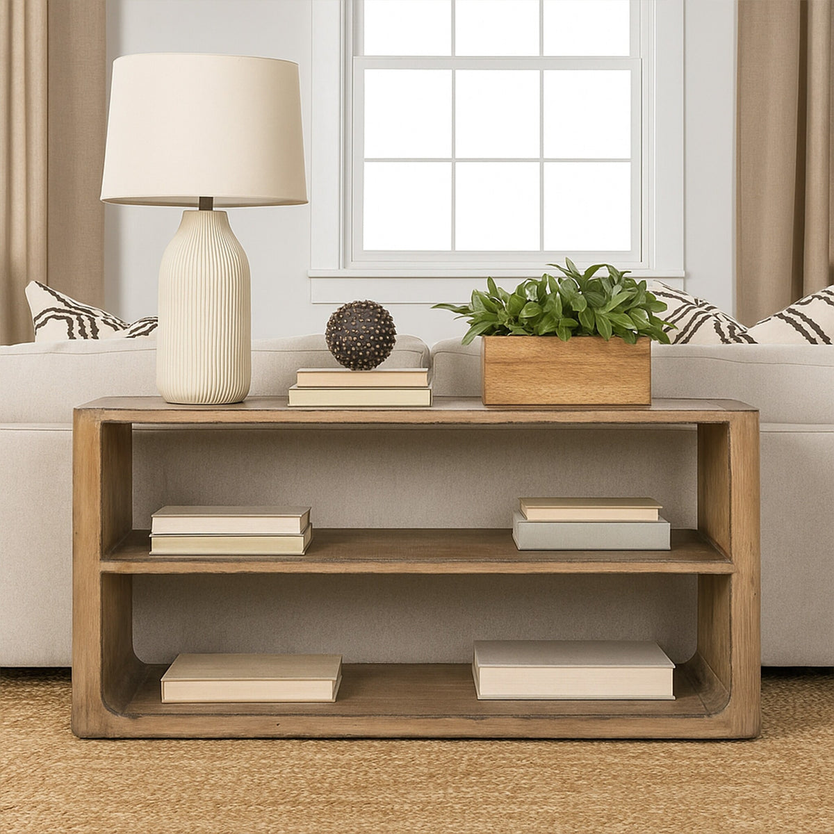 Brook Console Table, Antique Natural, 60 x 14 x 30 in.