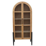 Billy Tall Cabinet Iron/Natural, 38 X 18 X 83 3