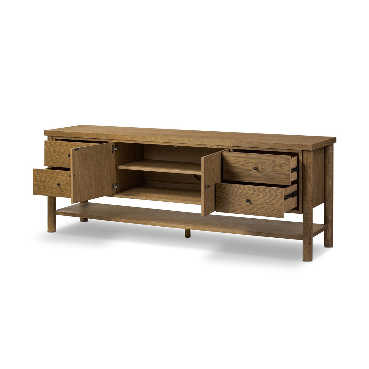 Roark Media Console, Amber Oak