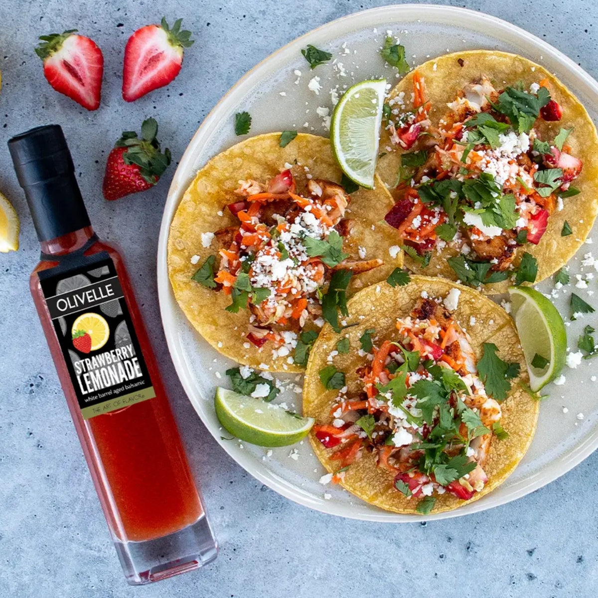 Strawberry Lemonade White Barrel Aged Balsamic, 100ml