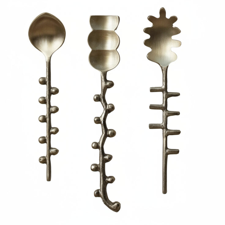 Brass Formed Spoon, Assorted Styles, 5.75 in.