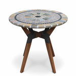 Sandstone Mosaic & Eucalyptus Bistro Table, 30 X 30 1