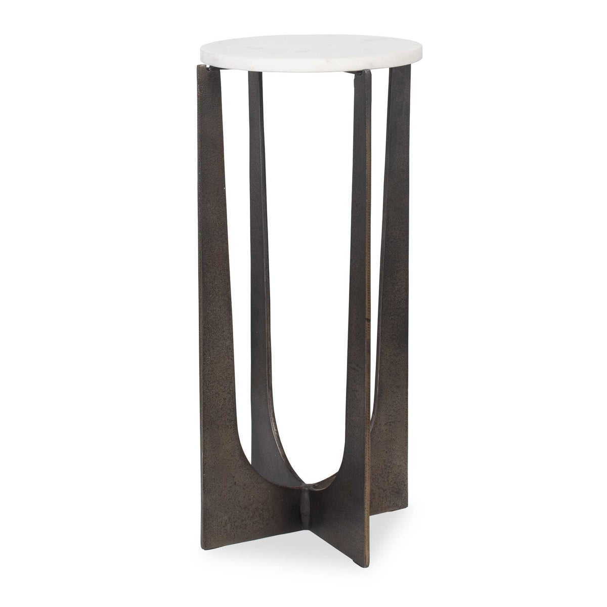 Iron Frame Accent Table, 12 X 24 X 12