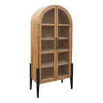 Billy Tall Cabinet Iron/Natural, 38 X 18 X 83 1