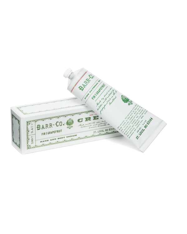 Barr & Co Fir & Grapefruit Hand & Body Cream, 3.4 oz.