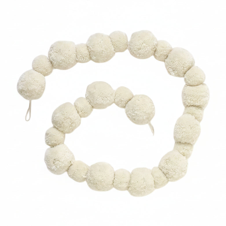 Peace and Pom Christmas Garland, 72 in