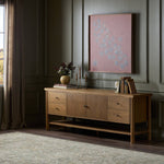 Roark Media Console, Amber Oak 2