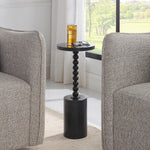 Bead Drink Table, Black, 10 X 24 X 10 2