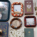 Embroidered Photo Frame with Floral Pattern, Assorted, 4 in. 2