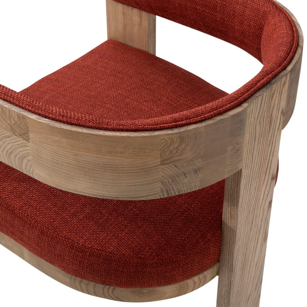 Nadia Dining Chair, Burgundy, 23 x 22.5 x 27.5 in.