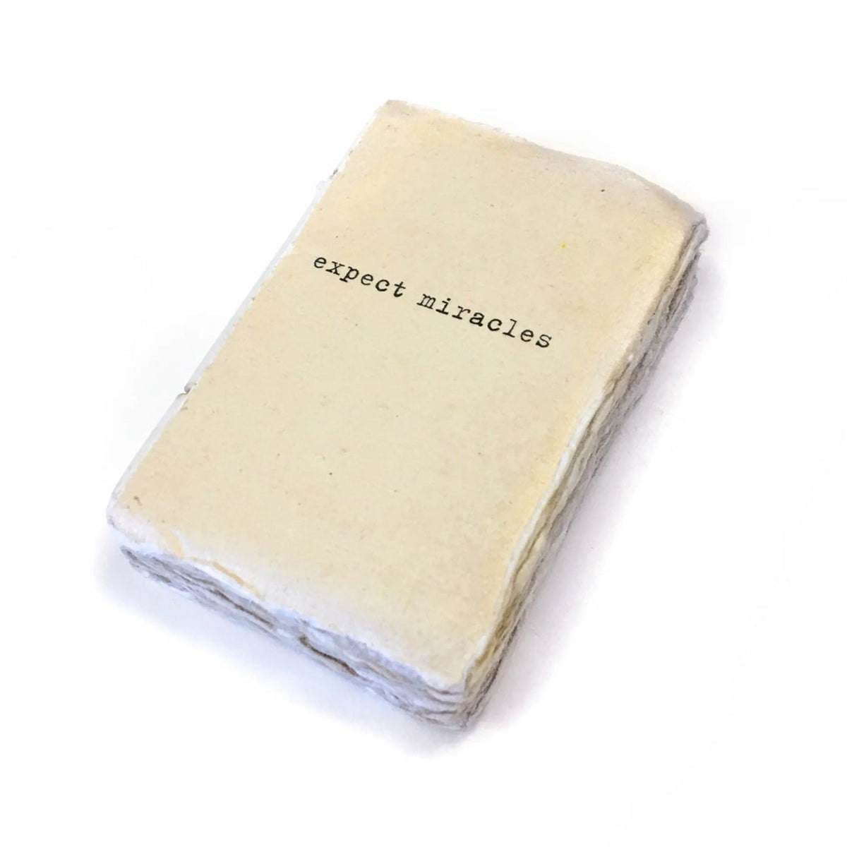 Deckled Edge Notebook - Expect Miracles