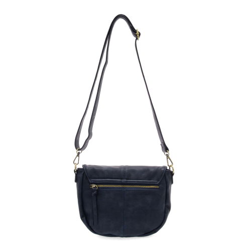 Helene Small Saddle Crossbody, Navy