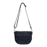 Helene Small Saddle Crossbody, Navy 3